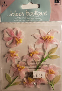 Jolee's Boutique Dimensional Sticker -  beautiful lilies