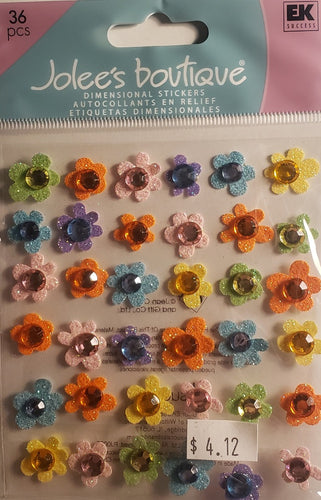 Jolee's Boutique Dimensional Sticker -  baby gems flowers