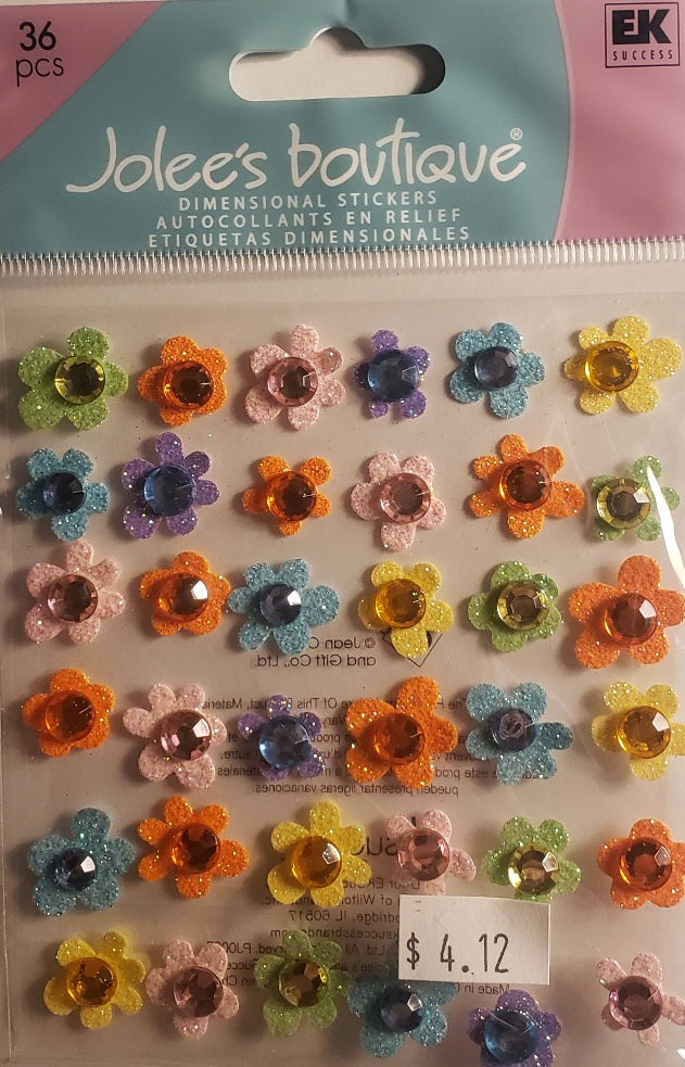 Jolee's Boutique Dimensional Sticker -  baby gems flowers