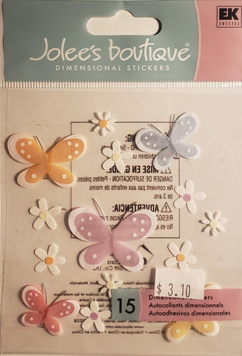 Jolee's Boutique Dimensional Sticker -  fluttering friends