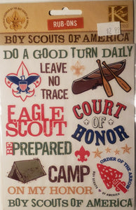 K and company -  rub-ons - boy scout's of America