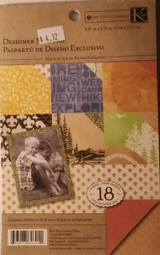 K and company - designer mat pad - boy scout's