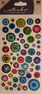 Sticko - dimensional sticker sheets - color bubbles circles