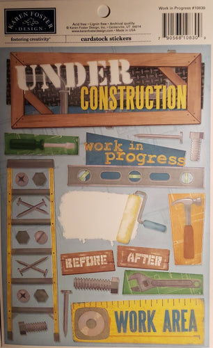 Karen Foster Cardstock Sticker - work in progress