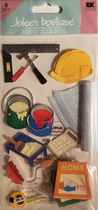 Jolee's by you Boutique Dimensional Sticker -  under construction - large pack