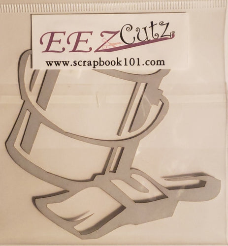 EEZ cuts laser cut shape - paint can and brush
