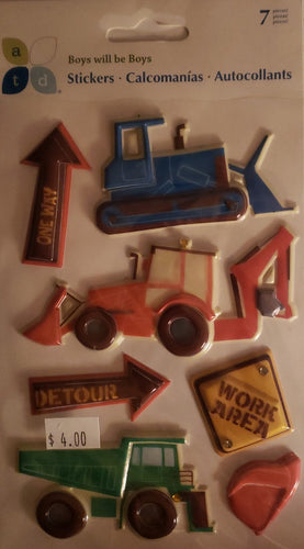 AtD momenta -  dimensional stickers - boys will be boys