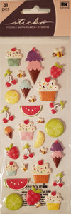 Sticko  - dimensional sticker sheets - sweet treats
