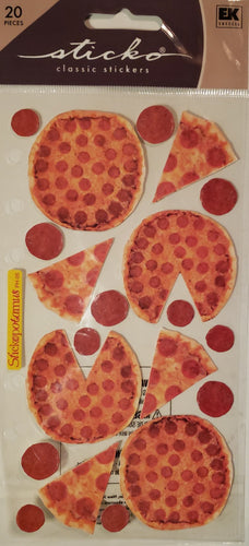 Sticko -  flat sticker sheet -  pizza