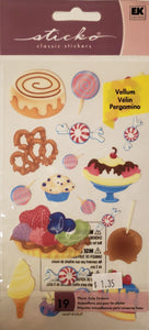 Sticko -  flat sticker sheet -  candy / sweets vellum