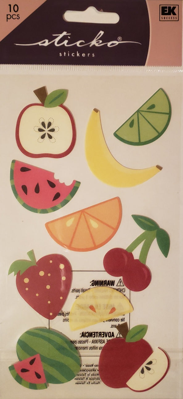 Sticko -  flat sticker sheet -  fruit