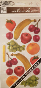 Sticko -  flat sticker sheet - fruits vellum fruit