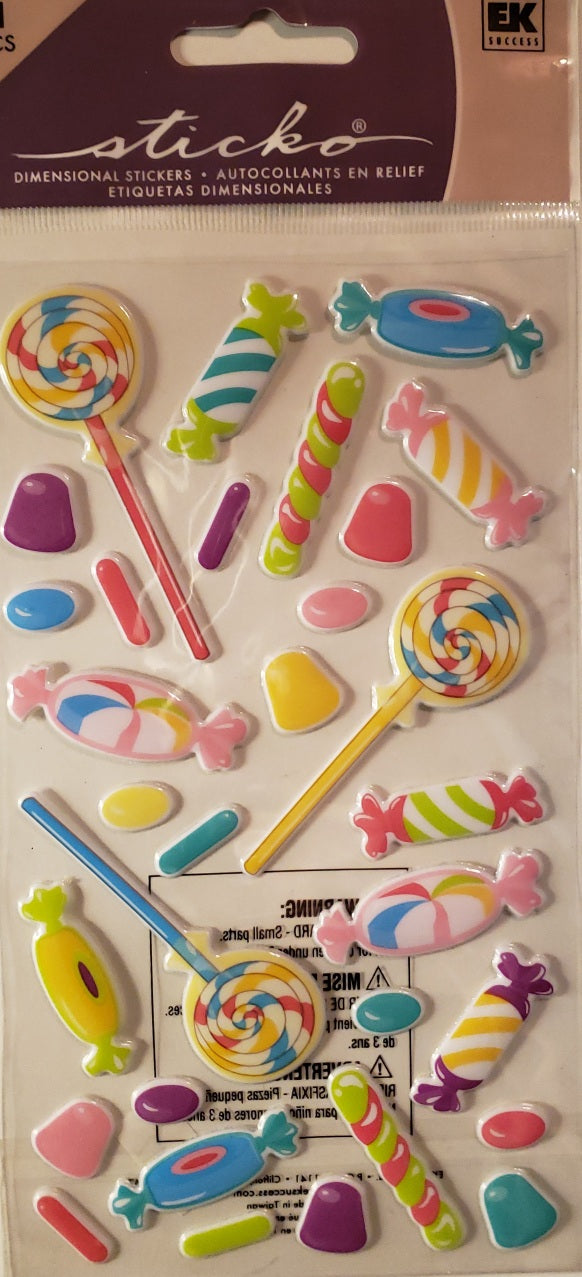 Sticko  - dimensional sticker sheets - sweet tooth