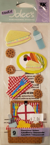 Jolee's by you Boutique Dimensional Sticker - picnic title - skinny large pack