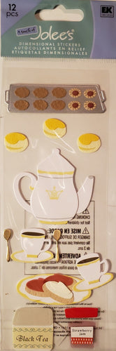 Jolee's by you Boutique Dimensional Sticker - English tea - skinny large pack