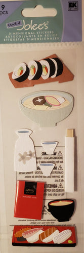 Jolee's by you Boutique Dimensional Sticker - Japanese food - skinny large pack