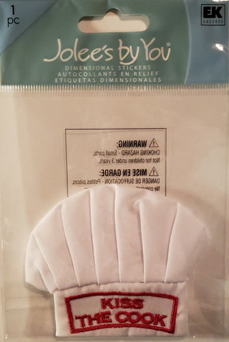 Jolee's by you Boutique Dimensional Sticker - chef hat - medium pack