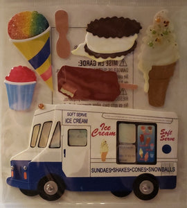 Jolee's by you Boutique Dimensional Sticker - ice cream man - medium pack