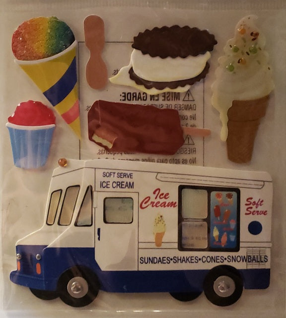 Jolee's by you Boutique Dimensional Sticker - ice cream man - medium pack
