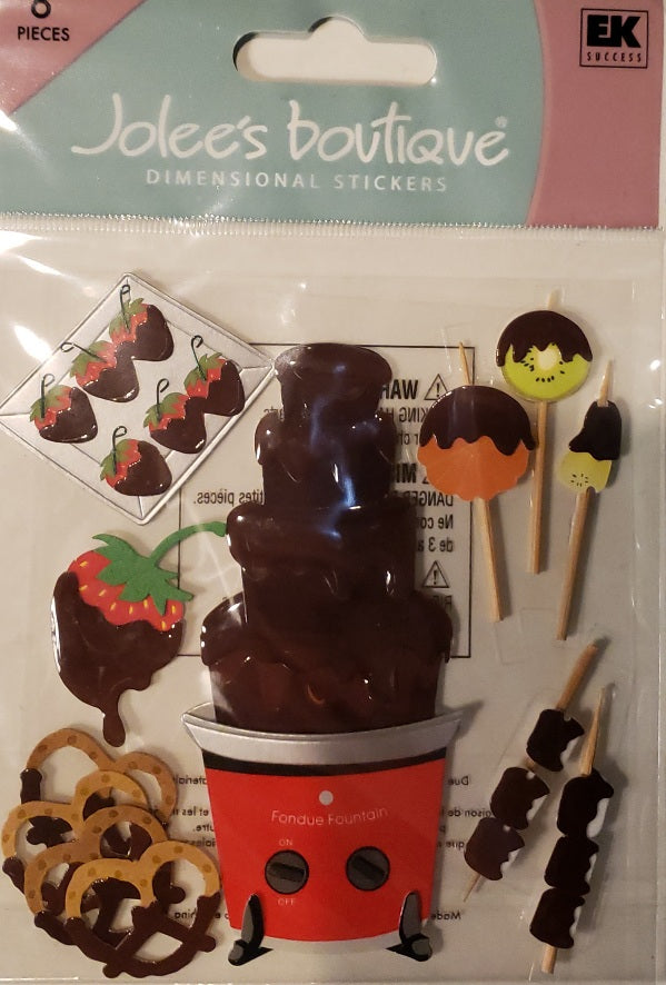 Jolee's by you Boutique Dimensional Sticker - chocolate fondue - medium pack