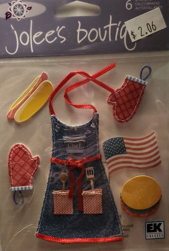 Jolee's by you Boutique Dimensional Sticker -  barbecue 2 - medium pack