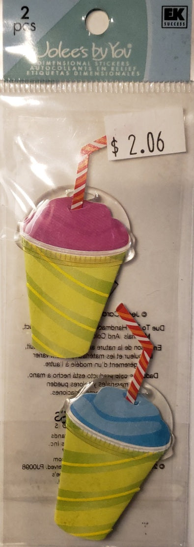 Jolee's Boutique Dimensional Sticker -  smoothies  - tall small pack