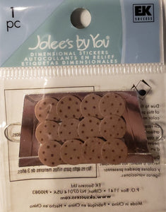 Jolee's Boutique Dimensional Sticker - chocolate chip cookies - x small pack