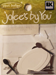 Jolee's Boutique Dimensional Sticker - dishes  - x small pack