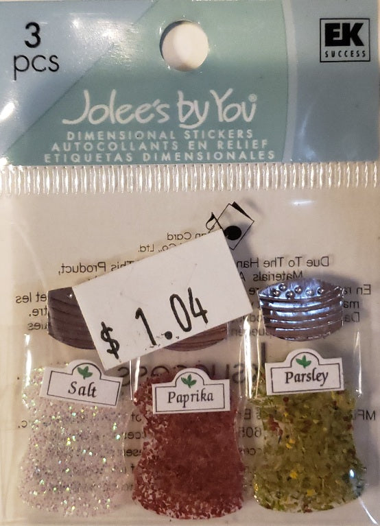 Jolee's Boutique Dimensional Sticker - spices - x small pack