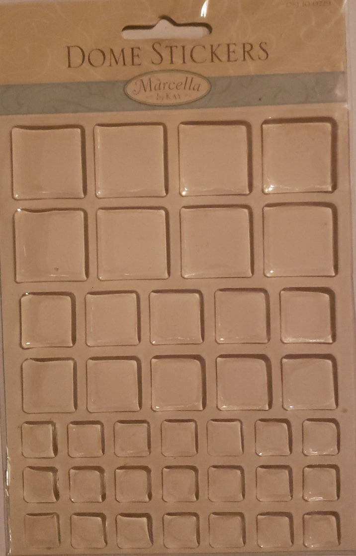 Marcella by kay -  square dome enamel dots clear