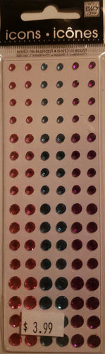 Me and my big ideas Mambi - icon rhinestones singles  - assortment pink teal purple