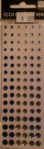 Me and my big ideas Mambi - icon rhinestones singles  - assortment 2 green dark and light blue