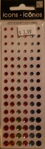 Me and my big ideas Mambi - icon rhinestones singles  - multi assortment red orange green pink light and dark blue