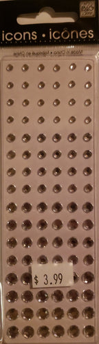 Me and my big ideas Mambi - icon rhinestones singles  - clear silver