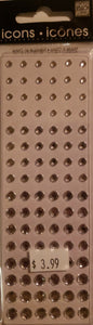 Me and my big ideas Mambi - icon rhinestones singles  - clear silver