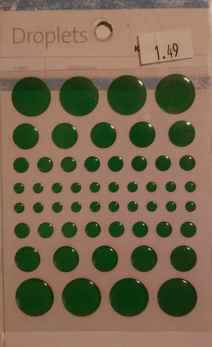 Kaiser craft - epoxy droplets enamels - 54 pack - emerald green