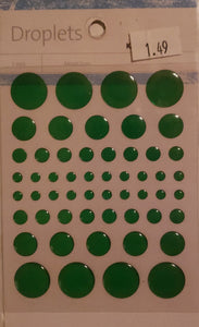 Kaiser craft - epoxy droplets enamels - 54 pack - emerald green