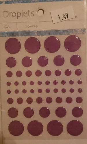 Kaiser craft - epoxy droplets enamels - 54 pack - light lilac purple