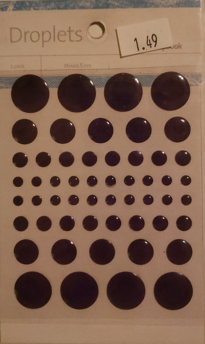 Kaiser craft - epoxy droplets enamels - 54 pack - dark purple