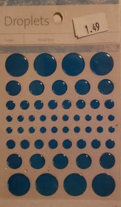 Kaiser craft - epoxy droplets enamels - 54 pack - aqua