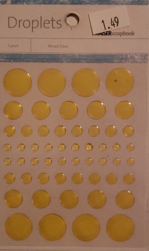 Kaiser craft - epoxy droplets enamels - 54 pack - yellow