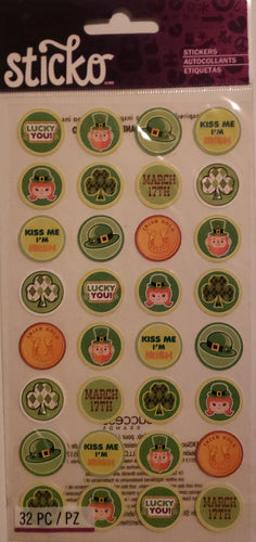 Sticko - flat stickers - st. Patrick's kiss seals