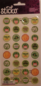Sticko - flat stickers - st. Patrick's kiss seals