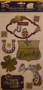 Little yellow bicycle - dimensional sticker - lucky chipboard stickers