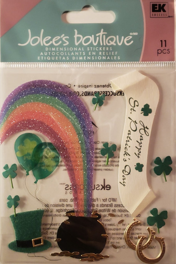 Jolees Boutique- dimensional sticker - end of the rainbow