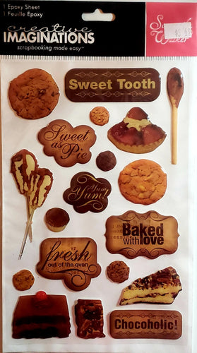 Creative Imaginations - epoxy sticker - sweet tooth