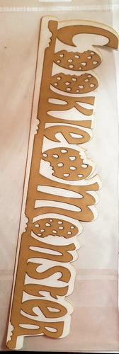 Eez cuts  - laser cut title   - cookie Monster