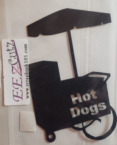 Eez cuts  - laser cut title   - hot dog cart