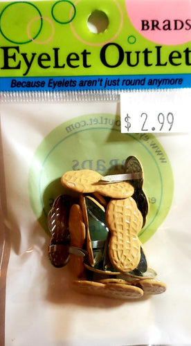 Eyelet outlet  -  peanut brads