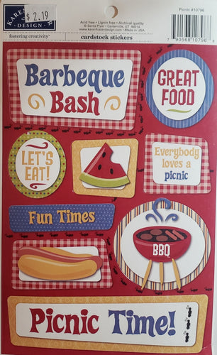 Karen Foster cardstock sticker - picnic